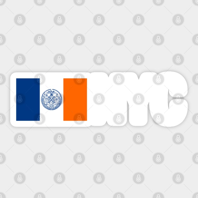 NYC - New York City Flag Sticker by CityNoir